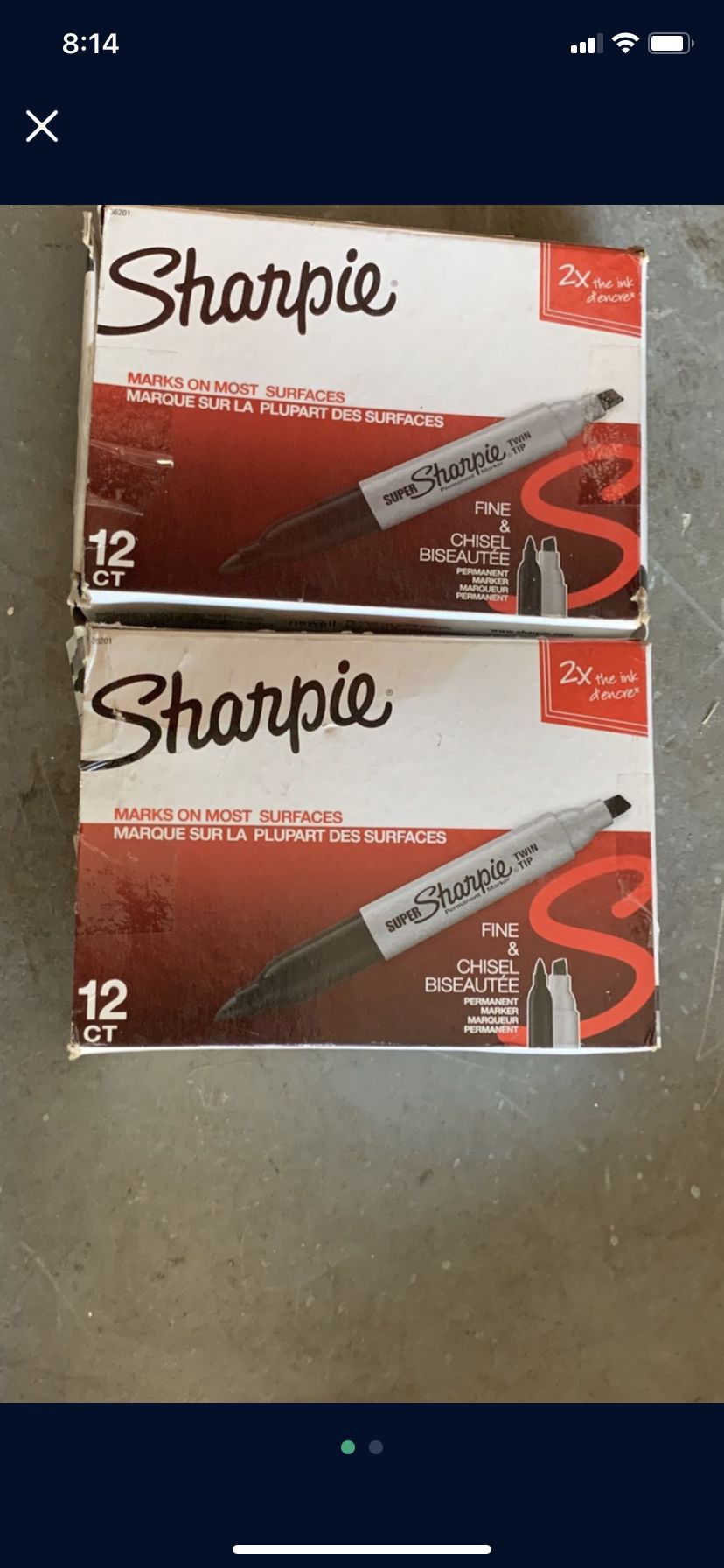 Box of sharpies