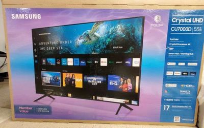 55 Samsung smart 4K HD TV55 $ on our Financing free delivery six month warranty