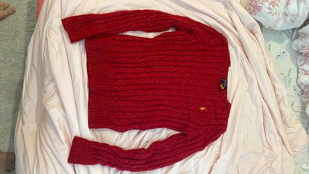Red sweater never worn