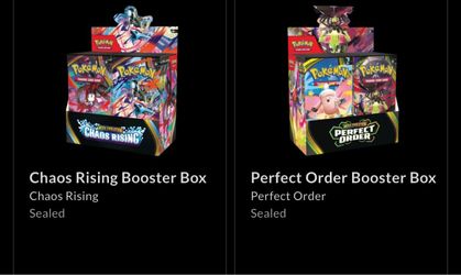 Pokemon booster boxes