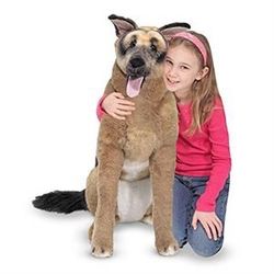 New Toy Melissa & Doug Giant German Shepherd - Lifelike Stuffed Animal Dog (Over 2 feet Tall) Retails $81.99