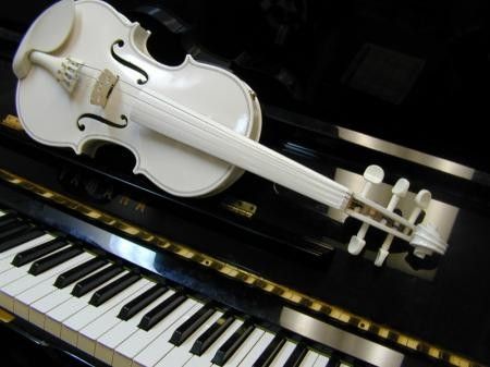 Berkeley Silver White Blue Grass Violin EQ Perform King