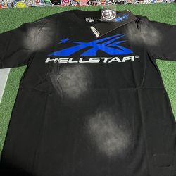 Hellstar Gel Sport Logo Blue Shirt 1:1