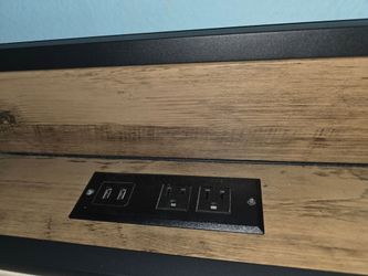Queen Bed Frame with 2 Outlets and 2 USB Connections
