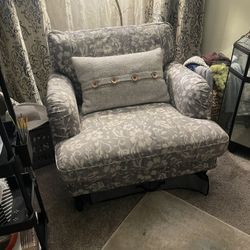 IKEA Oversized Chair. 36 Wide 34 High And 40 Deep. All Fabric Can Be Removed For Cleaning ! Hardly Used!
