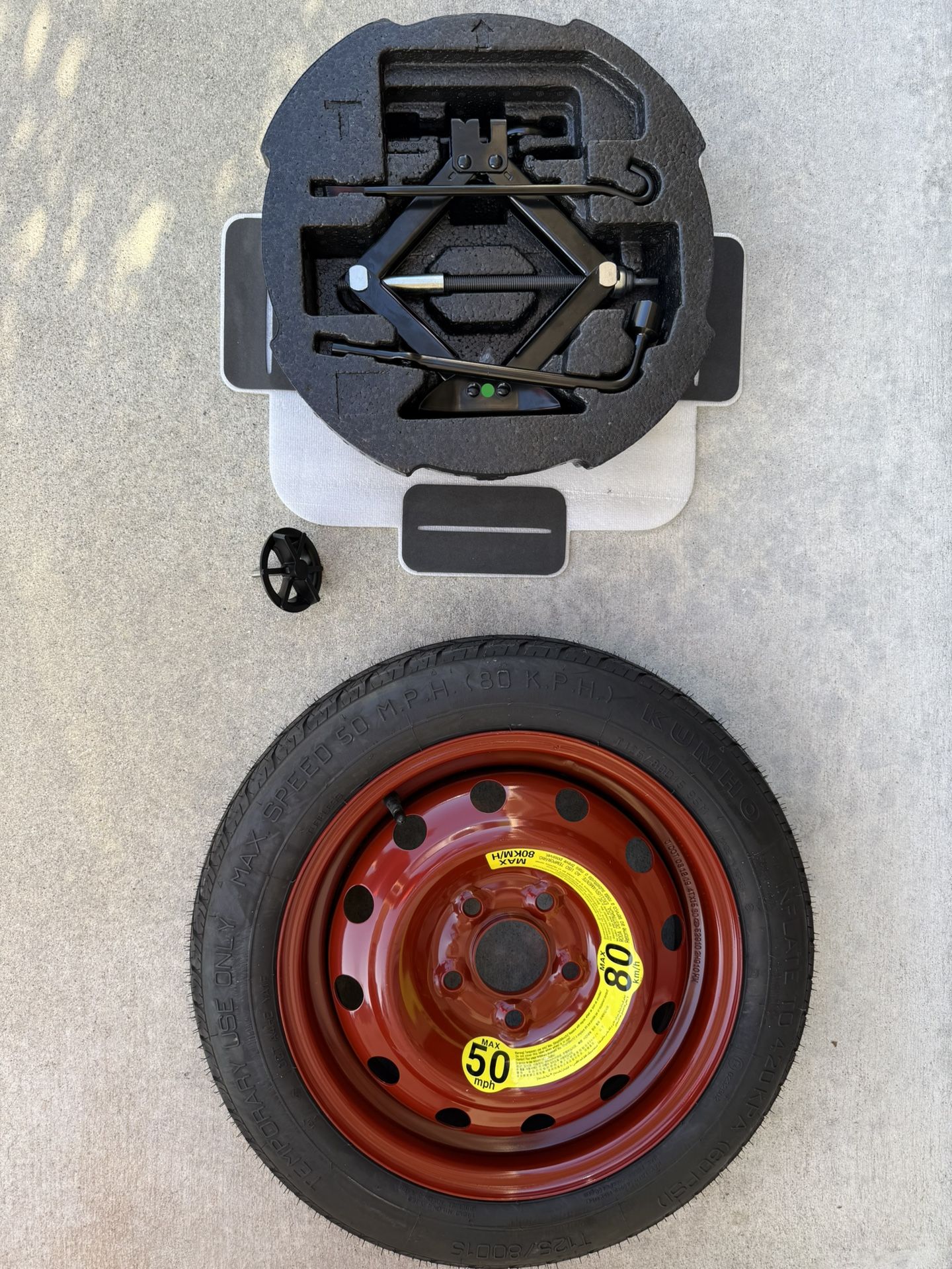 2011-2018 Hyundai Elantra Spare Tire Kit With Jack