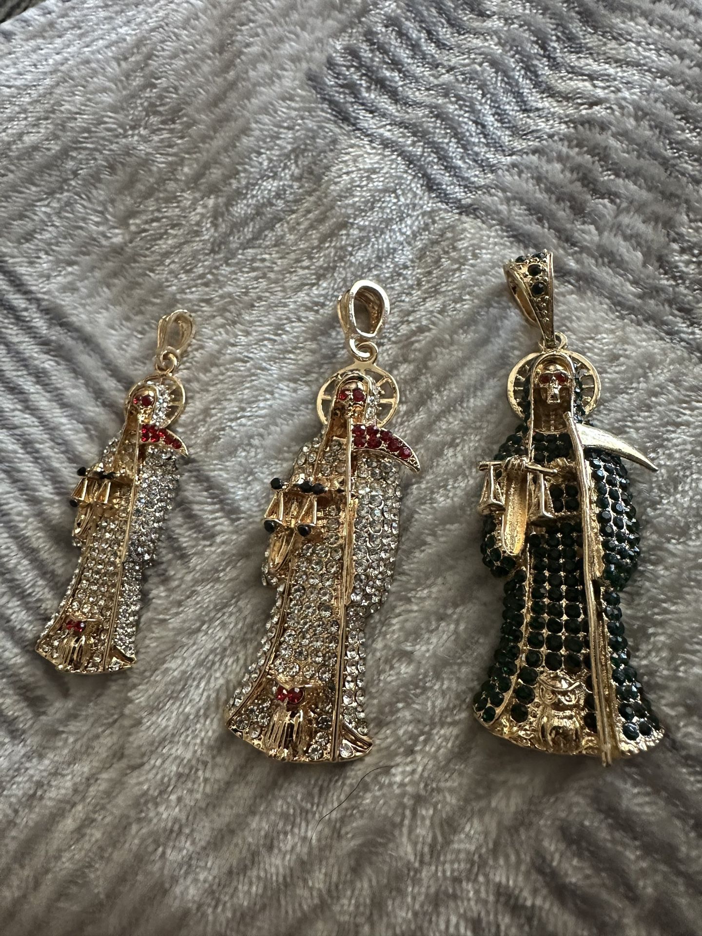 Santa Muerte San Judas Gold Plated.