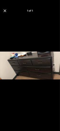 Large black dresser