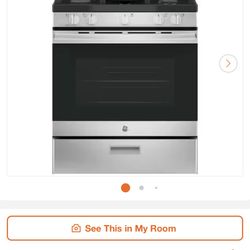 GE STOVE 4 BURNER WITH GRIDDLE 