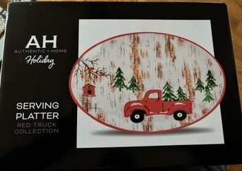 Red Truck Collection Serving Platter - Holiday