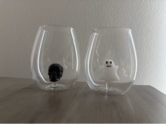 Halloween-Themed Oversized Wine Glasses