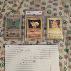 Rare Base Set Pokemon cards