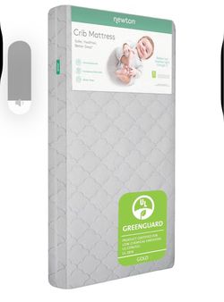 Newton baby Crib mattress with waterproof mattress pad