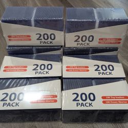 100 Hard Sleeve + 100 Soft Sleeve Packs Sleeves Card Top Loads , 3" x 4" Baseball Protectors, Trading Sleeves Baseball, Football Card $15 Each Pack