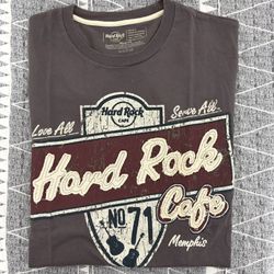 🔥Rare Authentic Hard Rock Cafe "Love all serve all" Memphis T-Shirt🔥