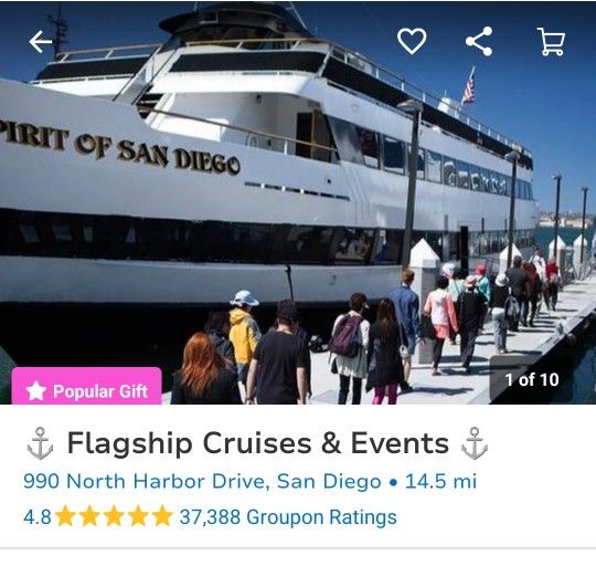 San Diego Harbor Tour Ticket