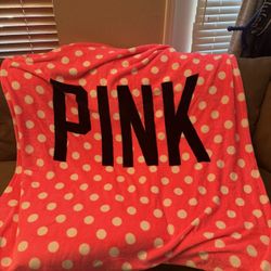 PINK Polka Dot Blanket -Victoria’s Secret