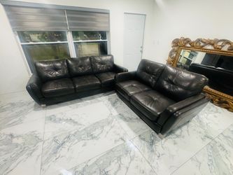 Leather couches