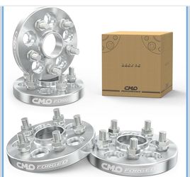 CMO 25mm 5x114.3 to 5x120 Wheel Adapters 64.1mm Hubcentric M12x1.5 Stud 4PC 6061-T6 Forged, 10.9 Grade Studs, For Acura Honda 5x114.3 Hubs to Fit 5x12