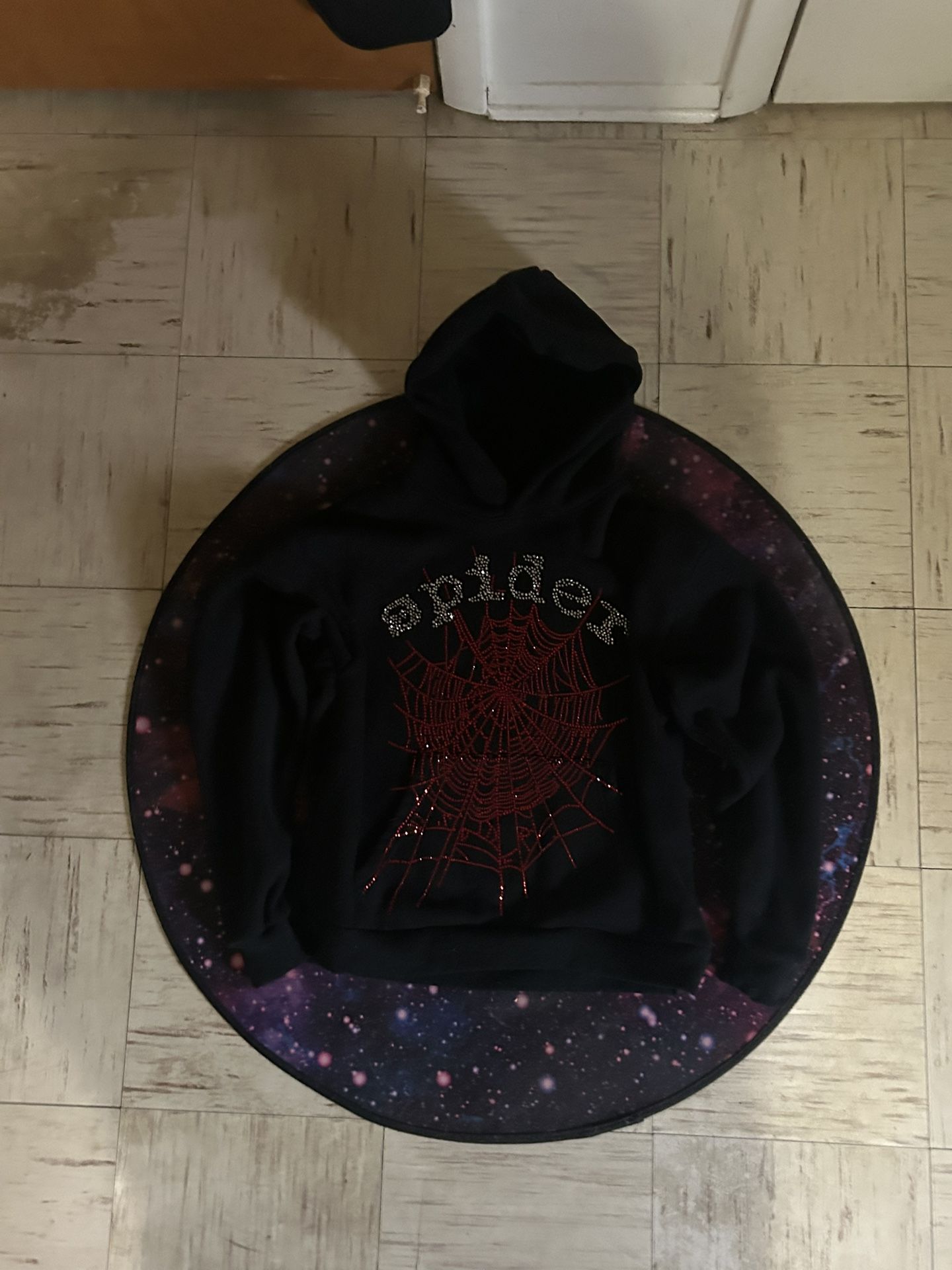 Spider Hoodie Rhinestone M