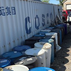 55 Gallon Plastic Drums
