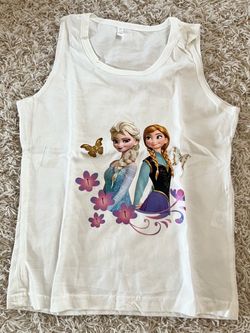 Frozen Elsa & Anna Girls Tank Top