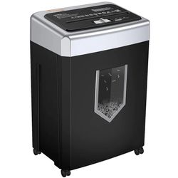 15-Sheet Office Paper Shredder, 40 Mins Heavy Duty Shredder for Home Office, Crosscut Shreder with Anti-Jam System & P-4 High Security Supports CD/Cre