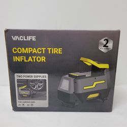 Vaclife Tire Inflator- New Open Box With Accessories 