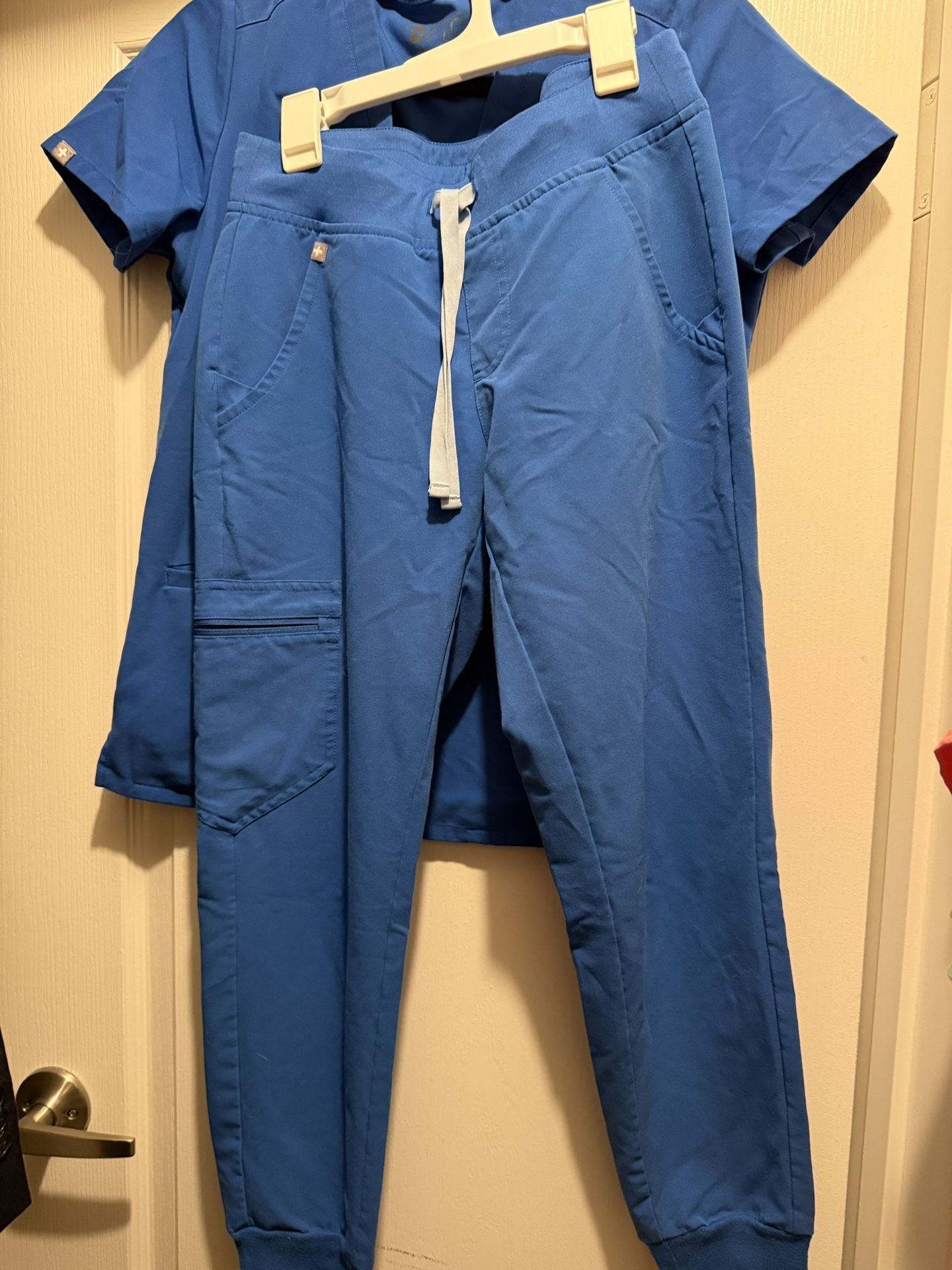 Figs XS Royal Blue Scrubs Petite Set