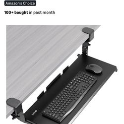 VIVO Large Height Adjustable Under Desk Keyboard Tray