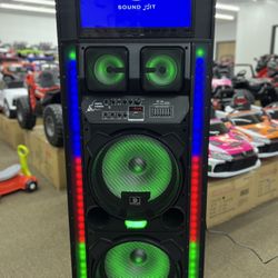 !!2024 SALE!! New karaoke Party speaker with 19” Screen and two wireless MICS!!!