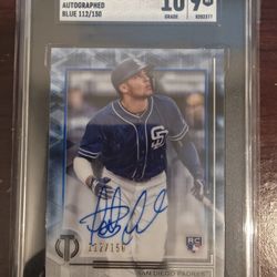 2019 Topps Tribute Fernando Tatis Jr Rookie Auto Blue /150