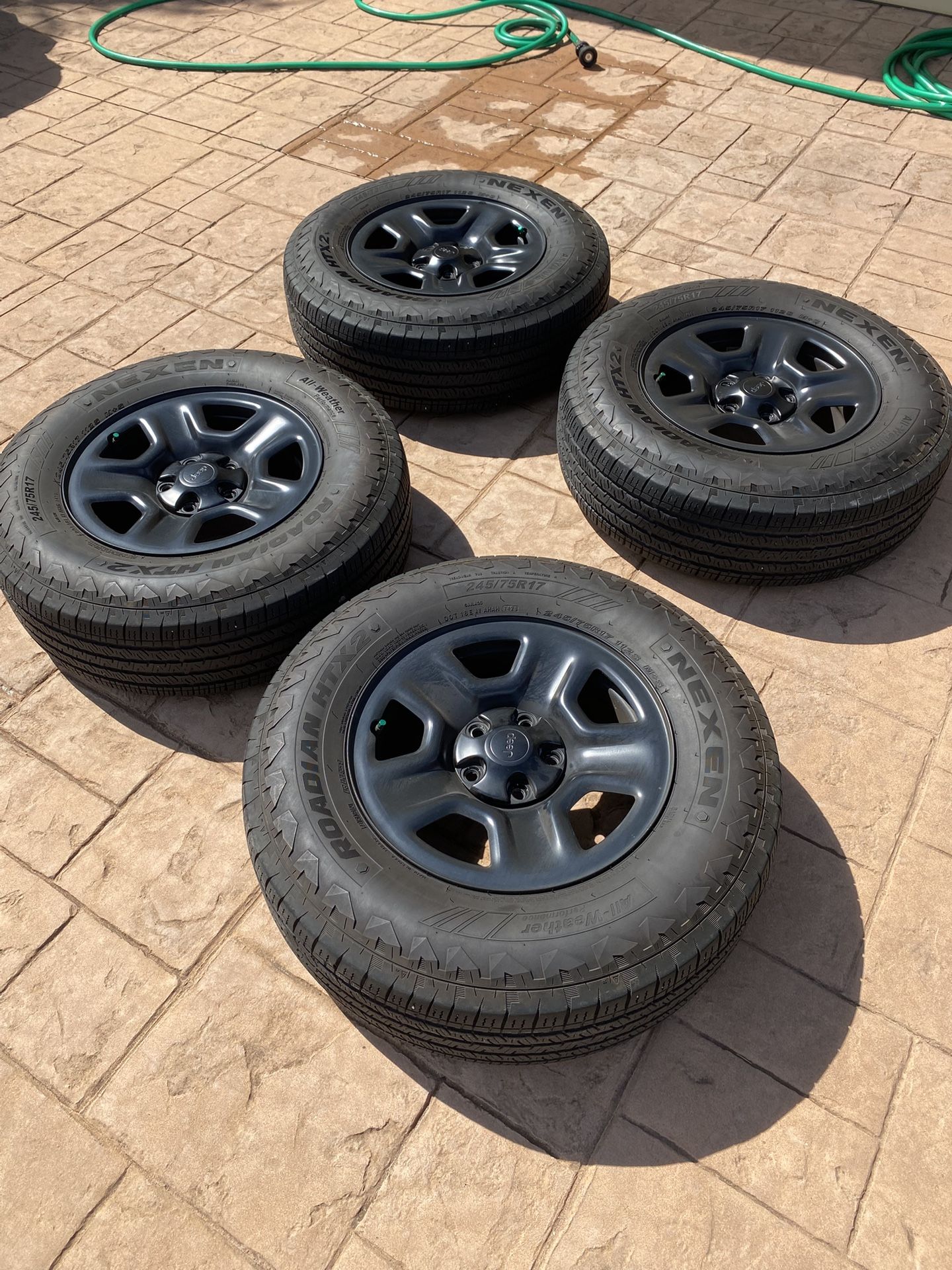 Jeep Wheels Take-Off Set Of 17” Rims With Tires