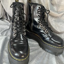 Doc Marten Platform Ankle High Boots - Laced & Zipper