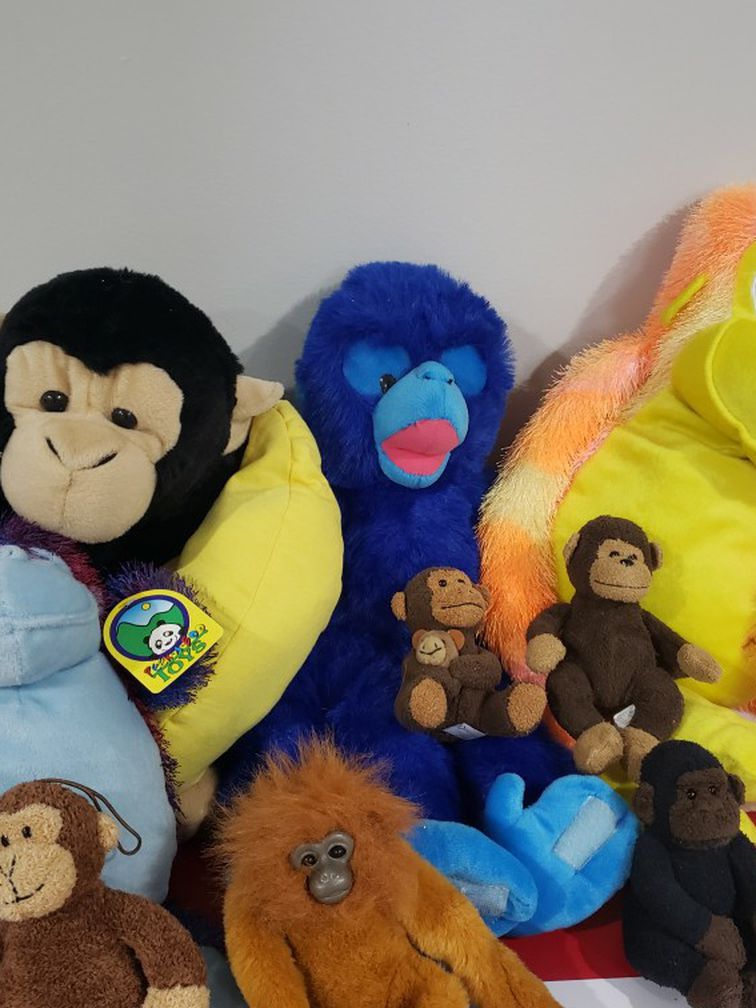 Monkey Stuffed Animal Collection