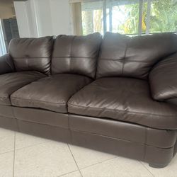 Brown 3 Seater Sofa
