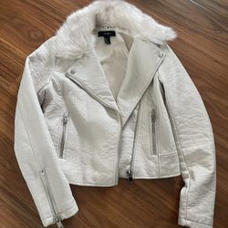 Forever 21 Women’s Pink Leather Jacket Size S