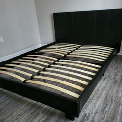 QUEEN platform bed frame come NEW IN BOX, mattress sold separately