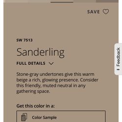 Sherwin Williams Sanderling Color Exterior Paint 