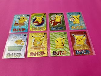 Pikachu 1998 Japense Vending Sticker Cards