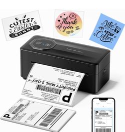 Wireless 4x6 Label Printer for Small Business and Shipping Packages, Compatible with iPhone Android Windows Mac, Amazon, USPS, UPS, Black