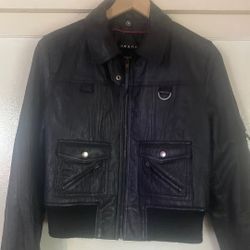 Vintage Bomber Jacket 100% Leather