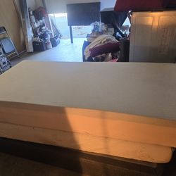 FREE 2 Memory Foam Twin Mattresses And One Twin Box Spring