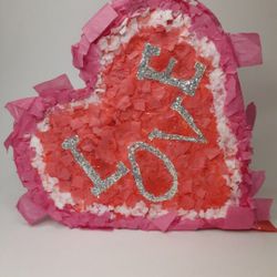 New Love Conversation Heart Candy ❤ Shaped Valentine's Day Pinata 12" x3"