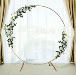 7.5ft Gold Circle Arch round Stand