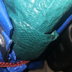 Green Tarp  9 X8
