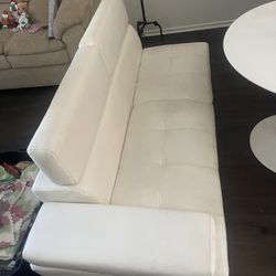 2 White Vinyl Couches  🛋️  $100