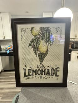 “Make Lemonade” Rustic Kitchen Wall Art