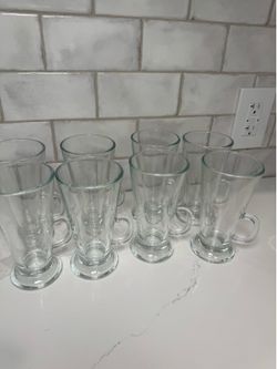 Latte glass mugs