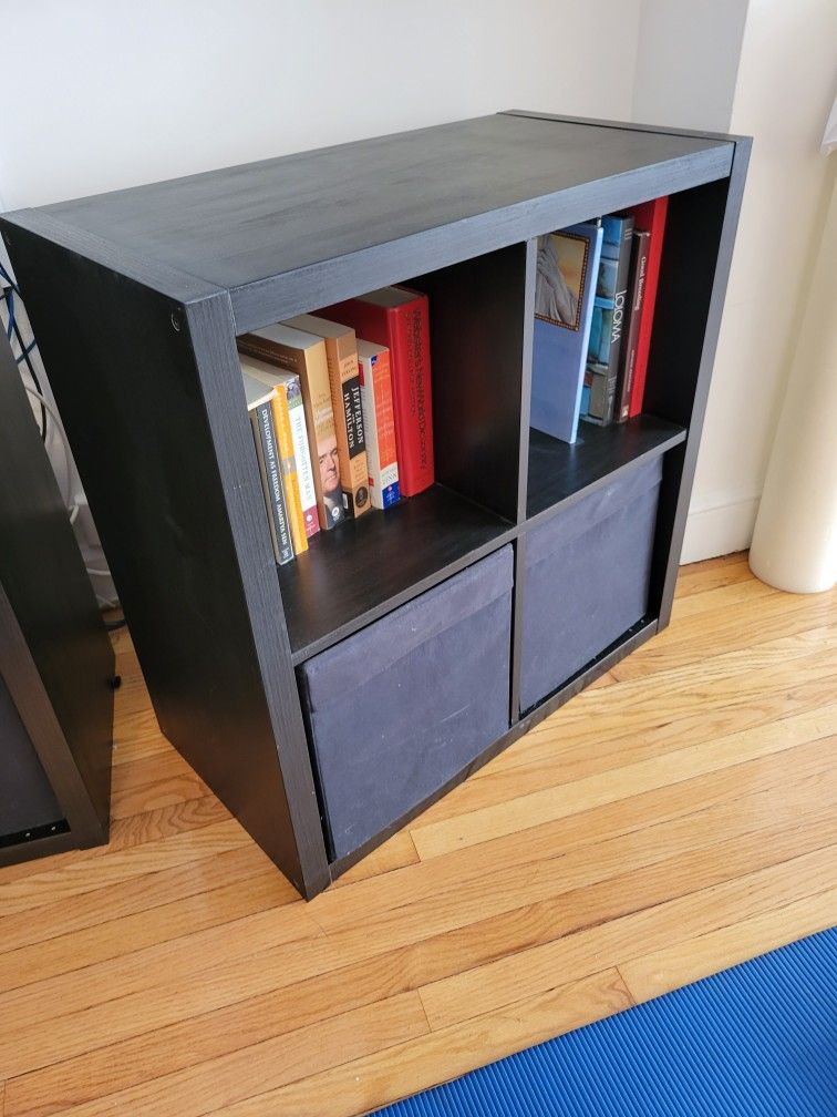 Ikea Kallax Shelf Unit, 30 X 30 X 15, Black, 1 Available